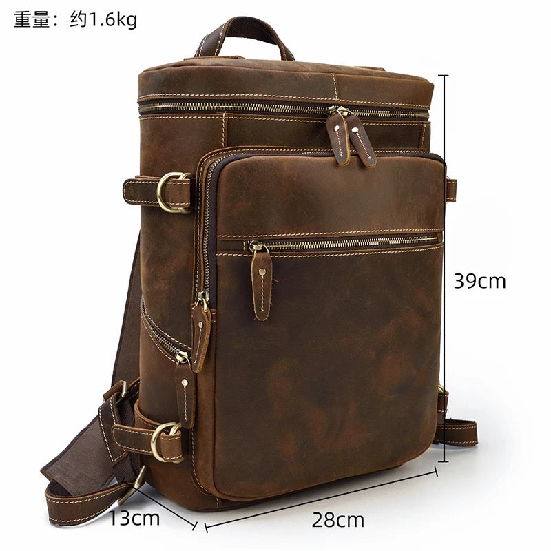 Vintage Genuine Leather Backpack