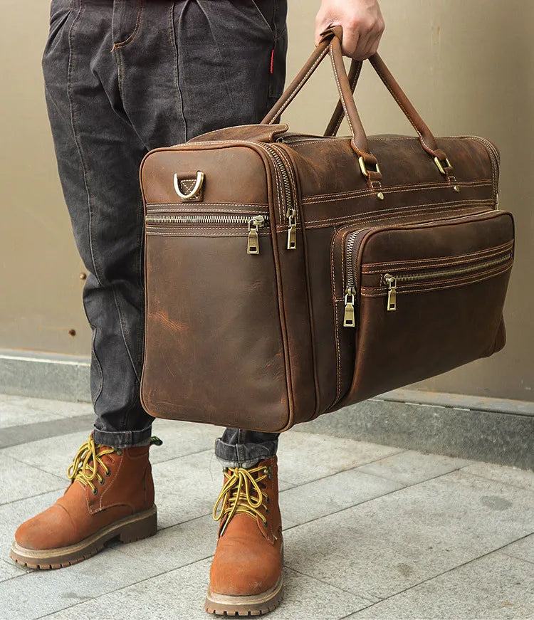 Genuine Leather Luggage Bag