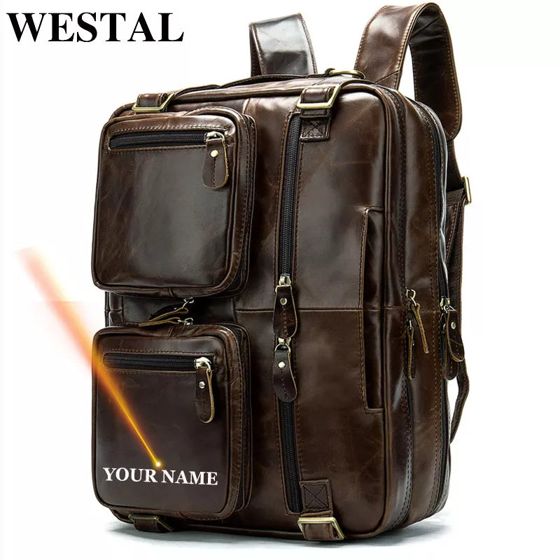 100% Genuine leather backpack