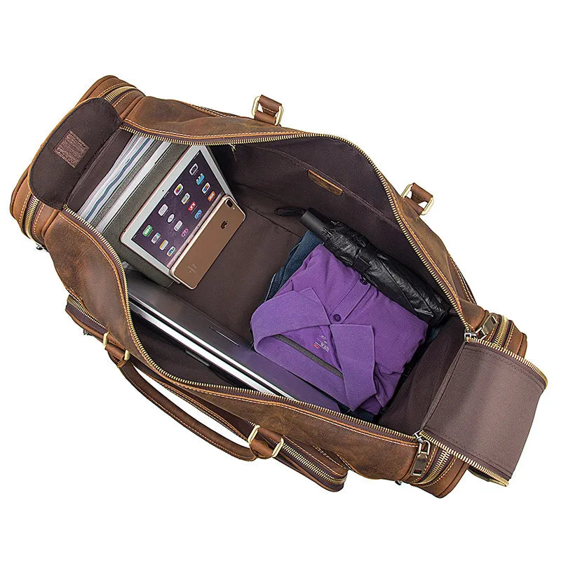 Genuine Leather Luggage Bag