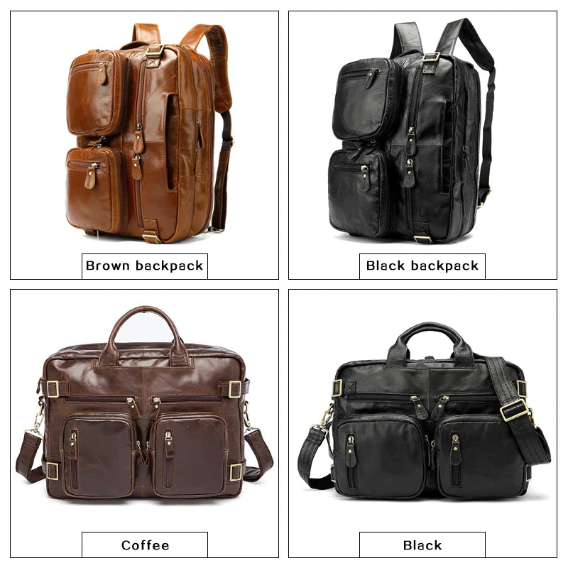 100% Genuine leather backpack