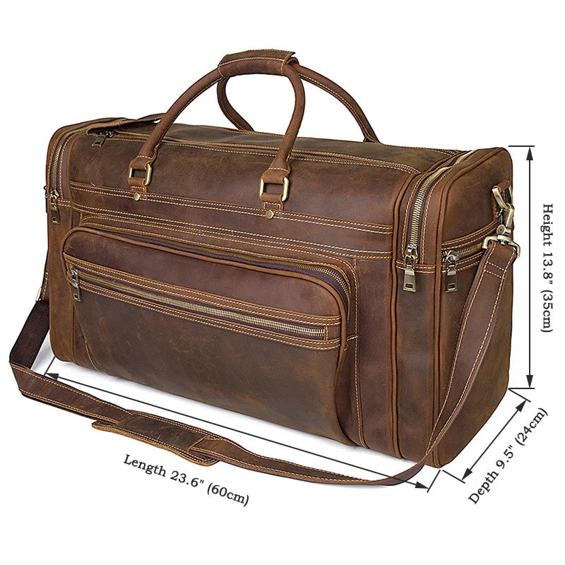 Genuine Leather Luggage Bag