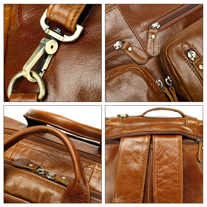 100% Genuine leather backpack