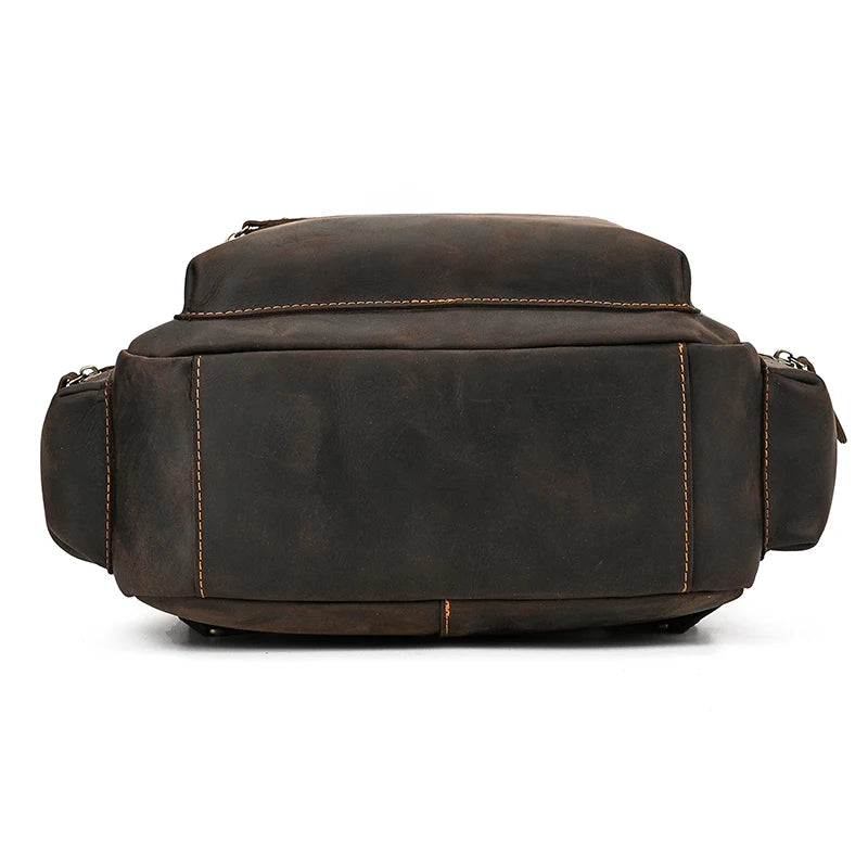 Backpack Crazy Horse Leather travel bag