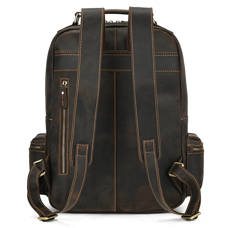 Backpack Crazy Horse Leather travel bag