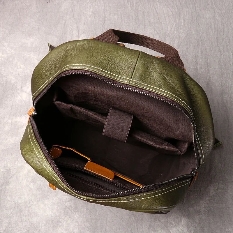 Genuine Leather Travel Backpack