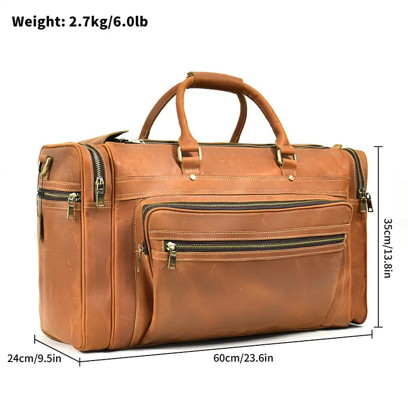 Genuine Leather Luggage Bag