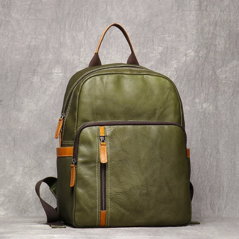 Genuine Leather Travel Backpack
