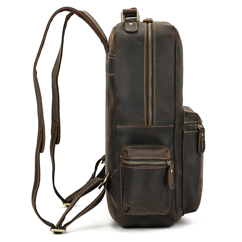 Backpack Crazy Horse Leather travel bag