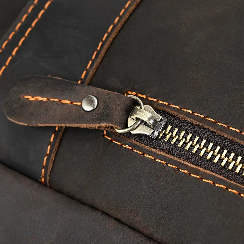 Backpack Crazy Horse Leather travel bag