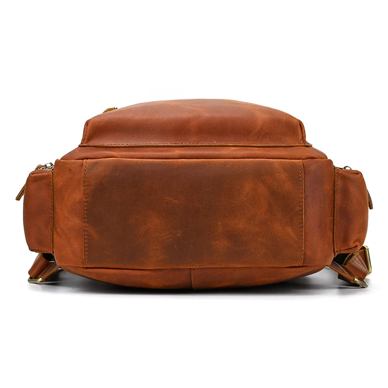 Backpack Crazy Horse Leather travel bag