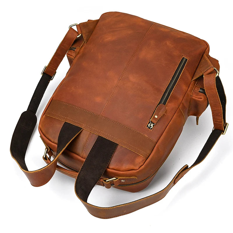 Backpack Crazy Horse Leather travel bag
