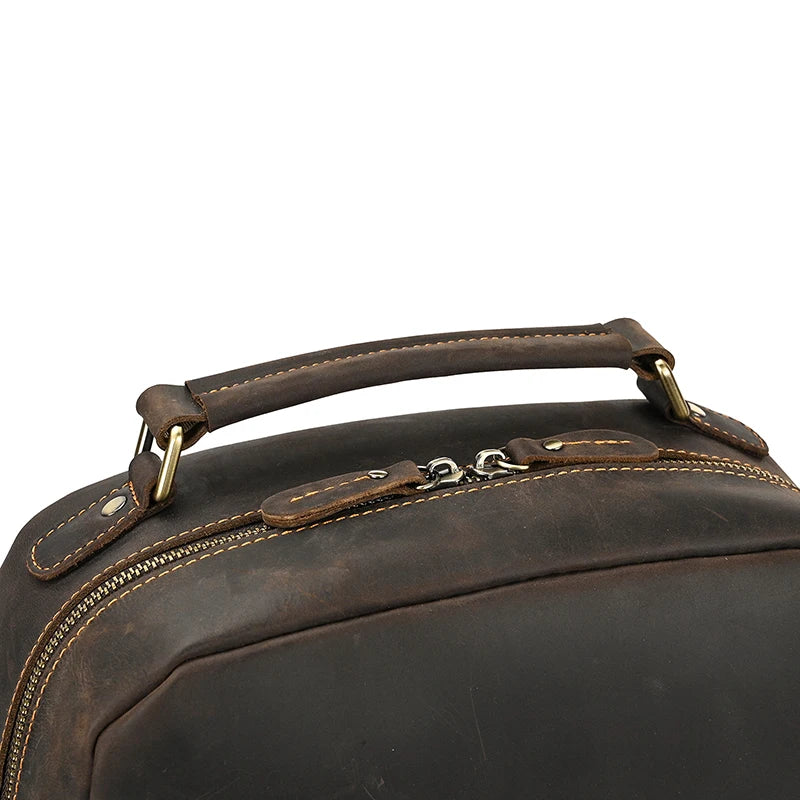Backpack Crazy Horse Leather travel bag