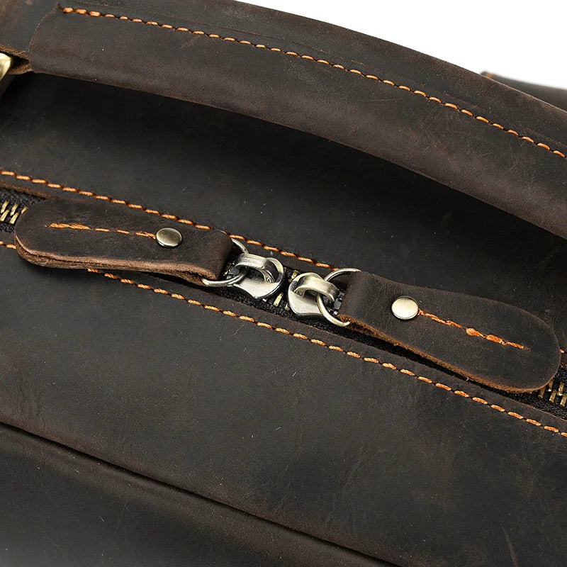 Backpack Crazy Horse Leather travel bag
