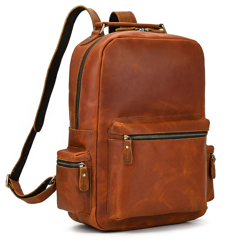 Backpack Crazy Horse Leather travel bag