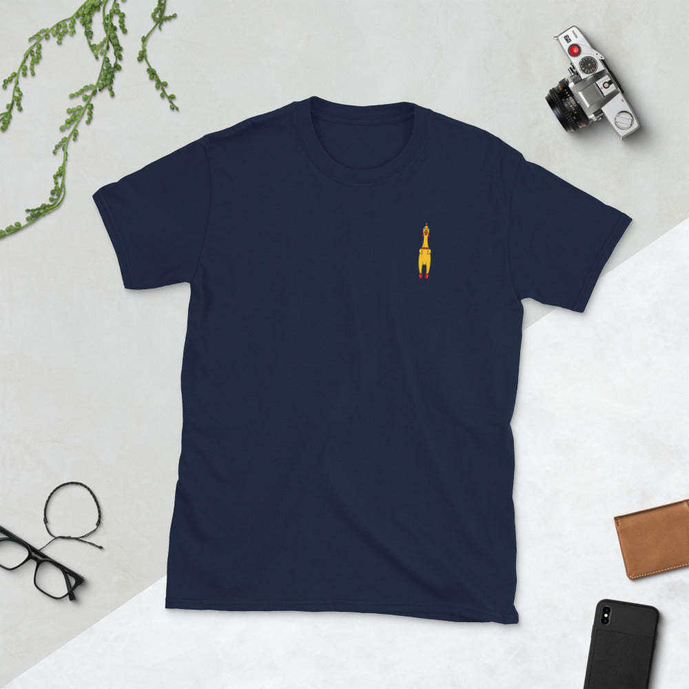 Short-Sleeve Rubber chicken