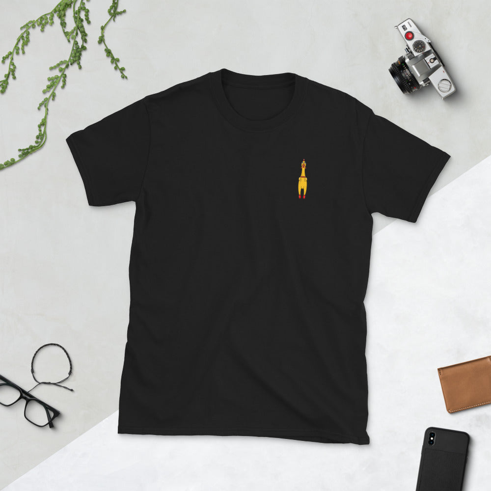 Short-Sleeve Rubber chicken