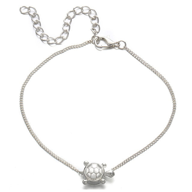 IF YOU Bohimia Sea Turtles Anklet Vintage For Women Summer Beach BOHO Bracelet on Leg Chain Foot Anklets Jewelry Drop shipping