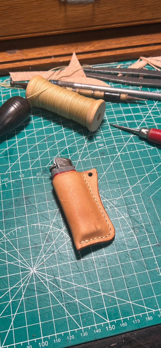 Leather lighter cover