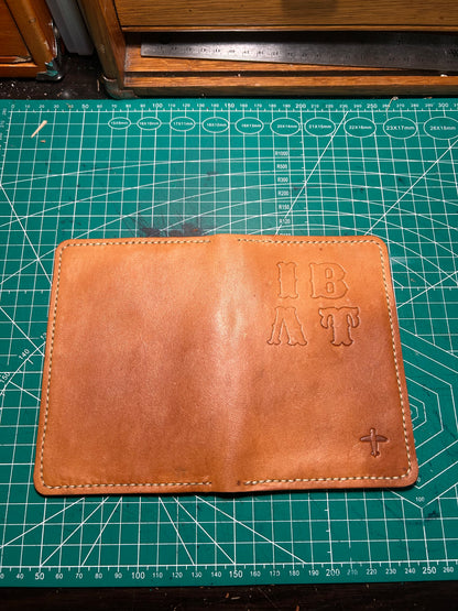 Pilot license leather wallet