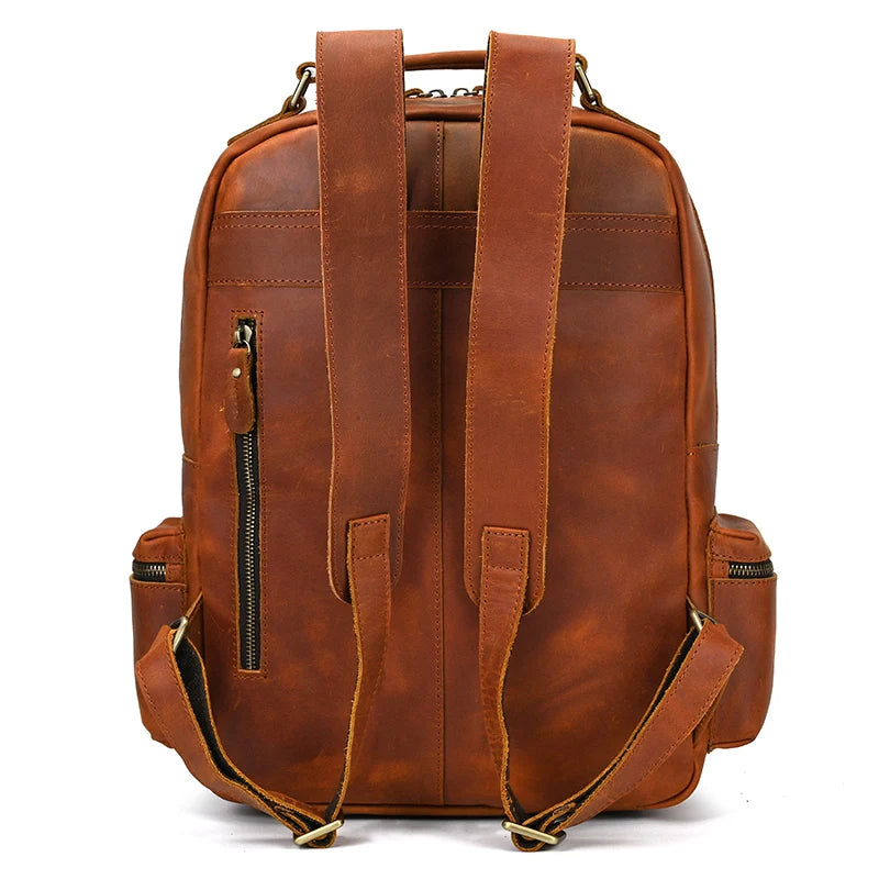 Backpack Crazy Horse Leather travel bag
