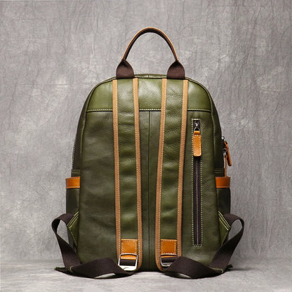 Genuine Leather Travel Backpack