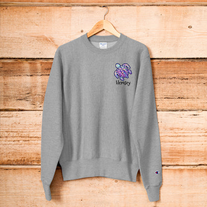 Hemsey turtle Champion Sweatshirt